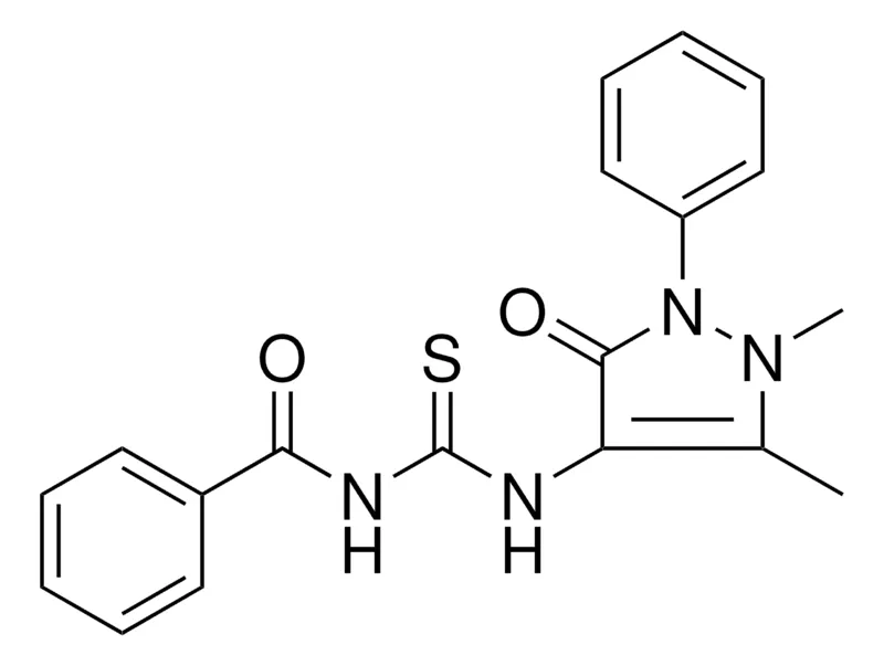 Sigma-Aldrich 1-BENZOYL-3-(1,5-DIMETHYL-3-OXO-2-PHENYL-2,3-DIHYDRO-1H-PYRAZOL-4-YL)-THIOUREA,AldrichCPR
