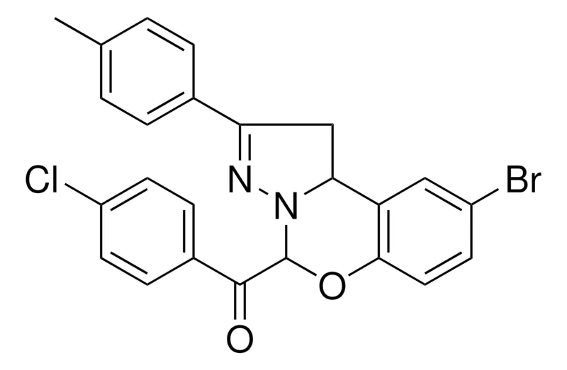 Sigma-Aldrich [9-BROMO-2-(4-METHYLPHENYL)-1,10B-DIHYDROPYRAZOLO[1,5-C][1,3]BENZOXAZIN-5-YL](4-CHLOROPHENYL)METHANONE，AldrichCPR