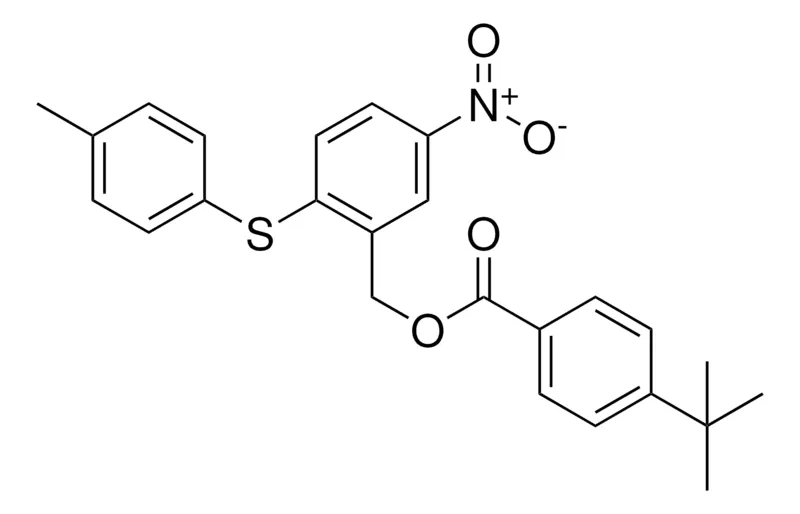 Sigma-Aldrich 4-TERT-BUTYL-BENZOIC ACID 5-NITRO-2-P-TOLYLSULFANYL-BENZYL ESTER,AldrichCPR