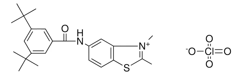 Sigma-Aldrich 5-(3,5-DI-TERT-BUTYL-BENZOYLAMINO)-2,3-DIMETHYL-BENZOTHIAZOL-3-IUM, PERCHLORATE,AldrichCPR