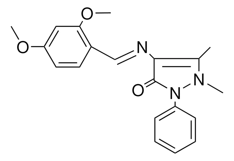 Sigma-Aldrich 4-((2,4-DIMETHOXY-BENZYLIDENE)-AMINO)-1,5-DIMETHYL-2-PH-1,2-2H-PYRAZOL-3-ONE,AldrichCPR