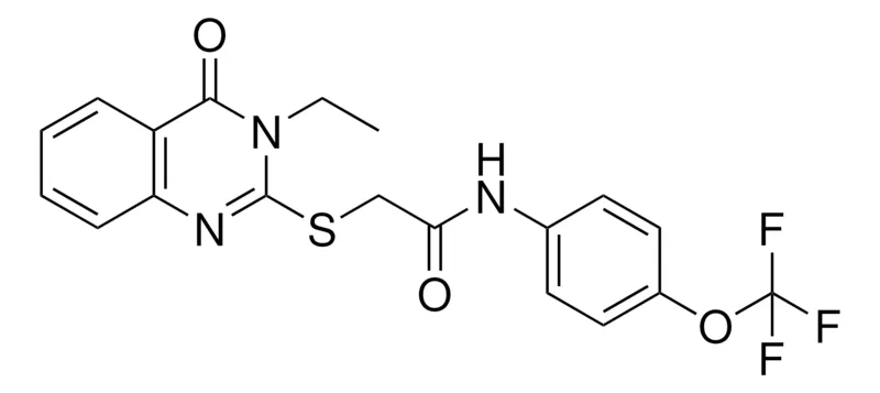 Sigma-Aldrich 2-((3-ET-4-OXO-3,4-DIHYDRO-2-QUINAZOLINYL)THIO)-N-(4-(TRI-F-MEO)PH)ACETAMIDE,AldrichCPR