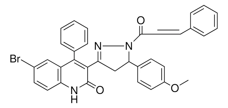 Sigma-Aldrich 6-BR-3-(5-(4-MEO-PH)-1-(3-PH-ACRYLOYL)-PYRAZOL-3-YL)-4-PH-1H-QUINOLIN-2-ONE,AldrichCPR