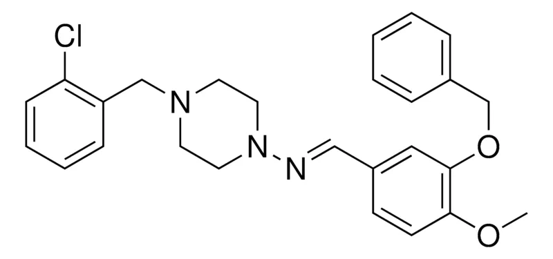 Sigma-Aldrich (3-BENZYLOXY-4-METHOXY-BENZYLIDENE)-(4-(2-CHLORO-BENZYL)-PIPERAZIN-1-YL)-AMINE,AldrichCPR