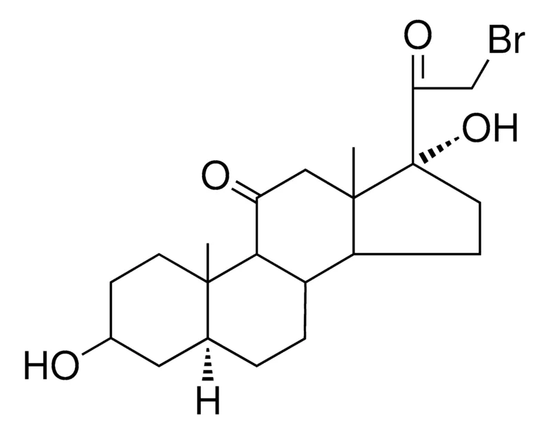 Sigma-Aldrich 21-BROMO-3BETA,17ALPHA-DIHYDROXY-5ALPHA-PREGNANE-11,20-DIONE,AldrichCPR