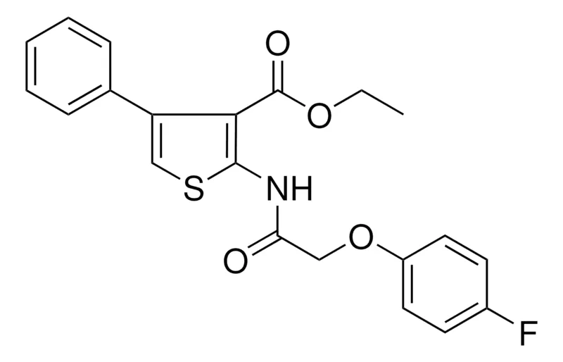 Sigma-Aldrich ETHYL 2-(((4-FLUOROPHENOXY)ACETYL)AMINO)-4-PHENYL-3-THIOPHENECARBOXYLATE,AldrichCPR