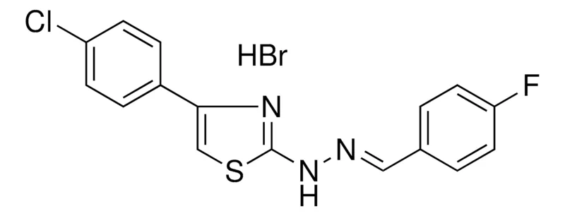Sigma-Aldrich N-(4-(4-CHLORO-PH)-THIAZOL-2-YL)-N'-(4-F-BENZYLIDENE)-HYDRAZINE, HYDROBROMIDE,AldrichCPR