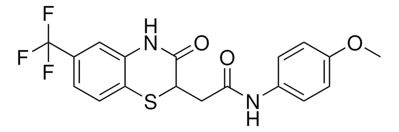 Sigma-Aldrich N-(4-MEO-PH)-2-(3-OXO-6-TRI-F-ME-3,4-DIHYDRO-2H-BENZO(1,4)THIAZIN-2-YL)ACETAMIDE,AldrichCPR