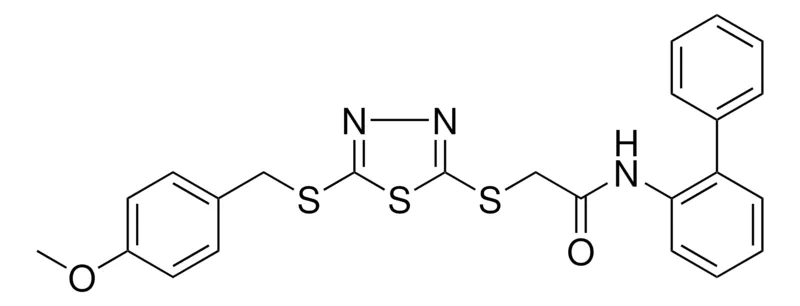 Sigma-Aldrich N-[1,1'-BIPHENYL]-2-YL-2-({5-[(4-METHOXYBENZYL)SULFANYL]-1,3,4-THIADIAZOL-2-YL}SULFANYL)ACETAMIDE，AldrichCPR