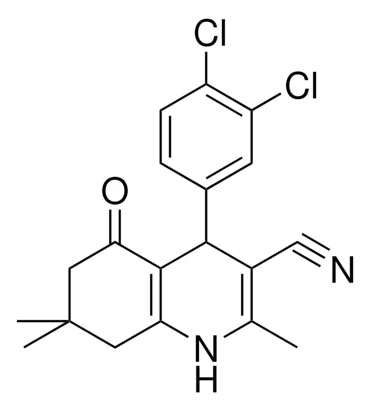 Sigma-Aldrich 4(3,4-DICHLORO-PH)-2,7,7-TRIMETHYL-5-OXO-1,4,5,6,7,8-6H-QUINOLINE-3-CARBONITRILE,AldrichCPR