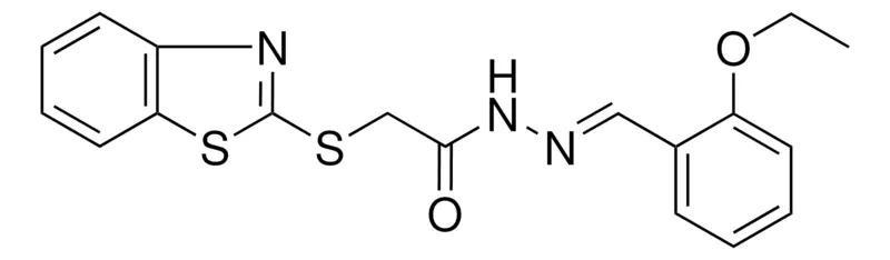 Sigma-Aldrich 2-(1,3-BENZOTHIAZOL-2-YLSULFANYL)-N'-(2-ETHOXYBENZYLIDENE)ACETOHYDRAZIDE,AldrichCPR
