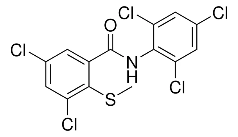 Sigma-Aldrich 3,5-DICHLORO-2-METHYLSULFANYL-N-(2,4,6-TRICHLORO-PHENYL)-BENZAMIDE,AldrichCPR