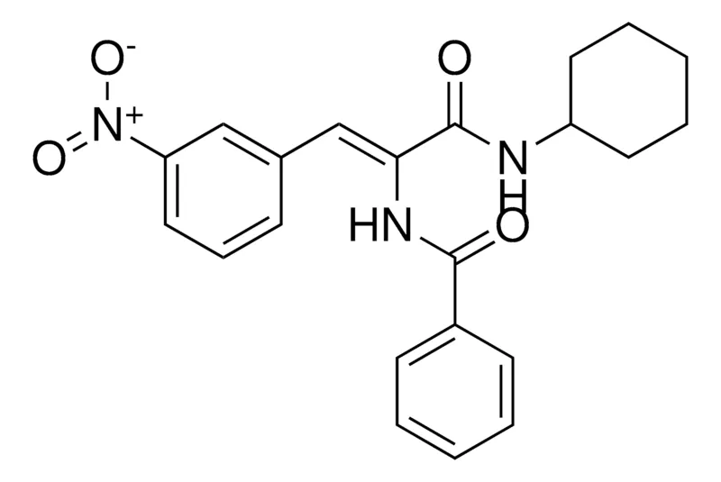 Sigma-Aldrich N-(1-CYCLOHEXYLCARBAMOYL-2-(3-NITRO-PHENYL)-VINYL)-BENZAMIDE,AldrichCPR