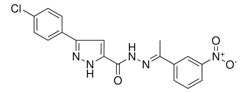 Sigma-Aldrich 5-(4-CL-PH)-2H-PYRAZOLE-3-CARBOXYLIC ACID (1-(3-NITRO-PH)-ETHYLIDENE)-HYDRAZIDE,AldrichCPR