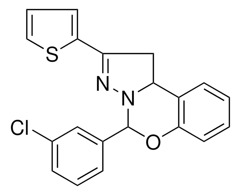 Sigma-Aldrich 4-(3-CL-PH)-2-THIOPHEN-2-YL-1,9B-2H-5-OXA-3,3A-DIAZA-CYCLOPENTA(A)NAPHTHALENE,AldrichCPR