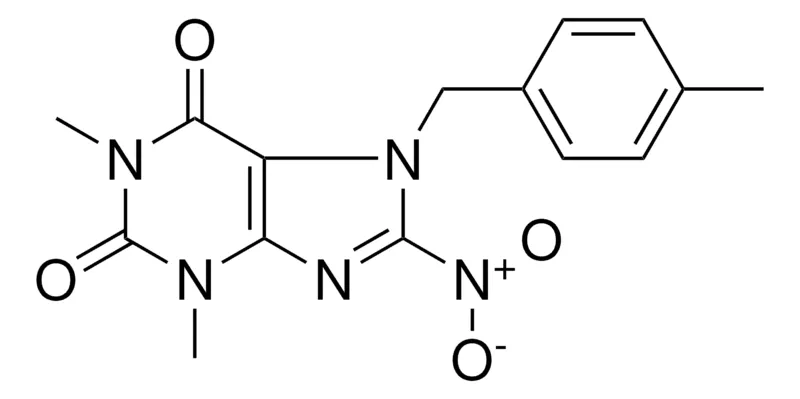 Sigma-Aldrich 1,3-DIMETHYL-7-(4-METHYLBENZYL)-8-NITRO-3,7-DIHYDRO-1H-PURINE-2,6-DIONE,AldrichCPR