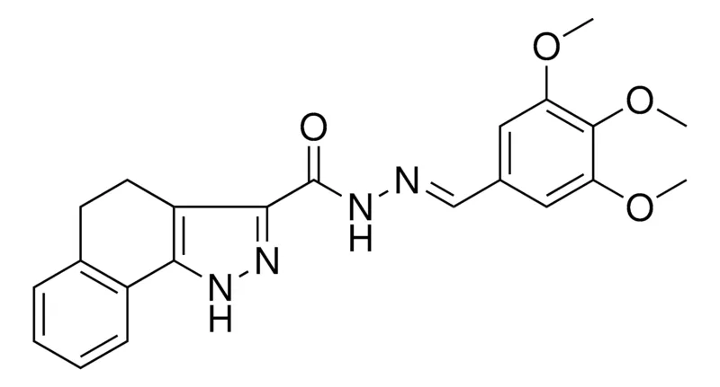 Sigma-Aldrich N'-(3,4,5-TRIMETHOXYBENZYLIDENE)4,5-DIHYDRO-1H-BENZO(G)INDAZOLE-3-CARBOHYDRAZIDE,AldrichCPR