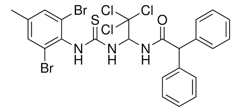 Sigma-Aldrich 2,2-DIPHENYL-N-(2,2,2-TRI-CL-1-(3-(2,6-DI-BR-4-ME-PH)-THIOUREIDO)-ET)-ACETAMIDE,AldrichCPR