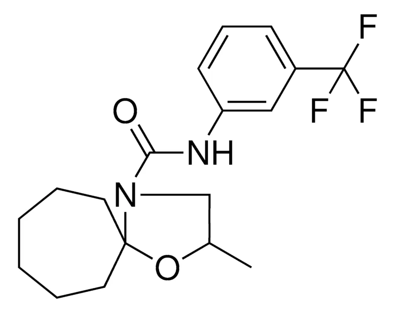 Sigma-Aldrich 2-ME-1-OXA-4-AZA-SPIRO(4.6)UNDECANE-4-CARBOXYLIC ACID (3-TRI-F-ME-PH)-AMIDE,AldrichCPR