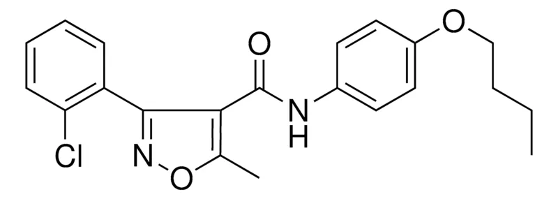 Sigma-Aldrich N-(4-BUTOXYPHENYL)-3-(2-CHLOROPHENYL)-5-METHYL-4-ISOXAZOLECARBOXAMIDE,AldrichCPR