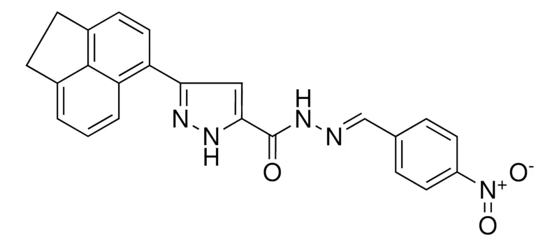 Sigma-Aldrich 5-ACENAPHTHEN-5-YL-2H-PYRAZOLE-3-CARBOXYLIC ACID (4-NITRO-BENZYLIDENE)-HYDRAZIDE,AldrichCPR