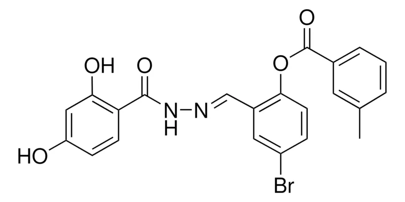 Sigma-Aldrich 4-BROMO-2-(2-(2,4-DIHYDROXYBENZOYL)CARBOHYDRAZONOYL)PHENYL 3-METHYLBENZOATE,AldrichCPR