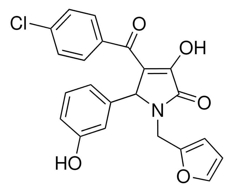 Sigma-Aldrich 4-(4-CHLOROBENZOYL)-1-(2-FURYLMETHYL)-3-HYDROXY-5-(3-HYDROXYPHENYL)-1,5-DIHYDRO-2H-PYRROL-2-ONE,AldrichCPR