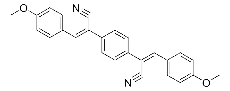 Sigma-Aldrich (2Z,2'Z)-2,2'-(1,4-PHENYLENE)BIS(3-(4-METHOXYPHENYL)ACRYLONITRILE)，AldrichCPR
