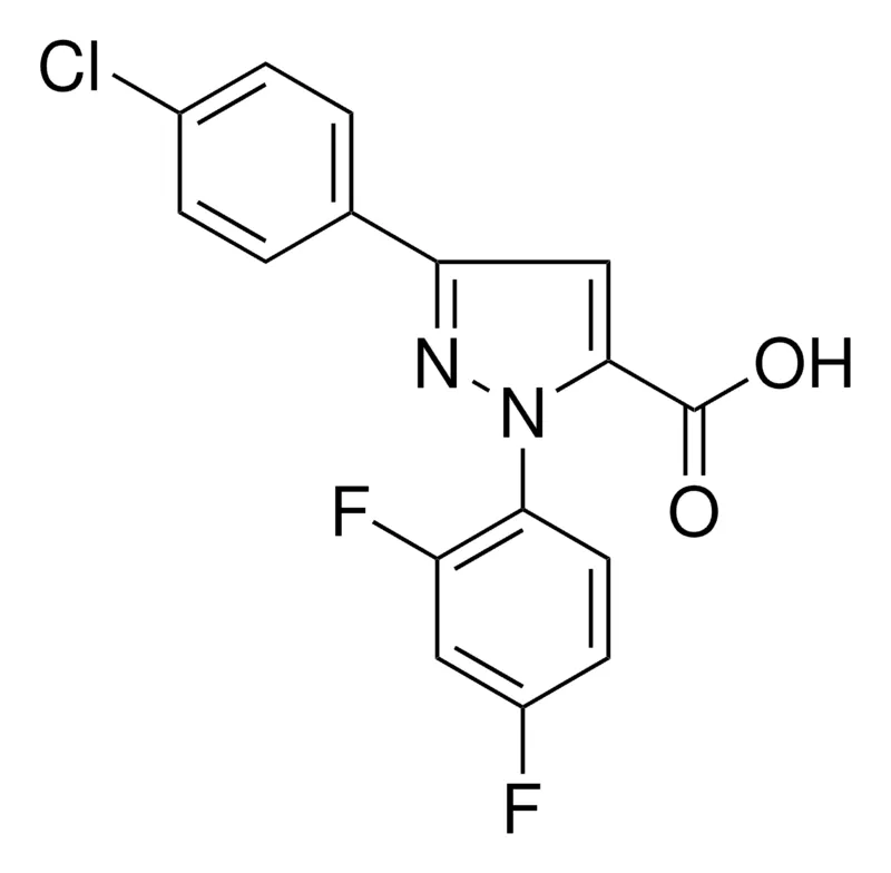 Sigma-Aldrich 3-(4-CHLOROPHENYL)-1-(2,4-DIFLUOROPHENYL)-1H-PYRAZOLE-5-CARBOXYLIC ACID,AldrichCPR
