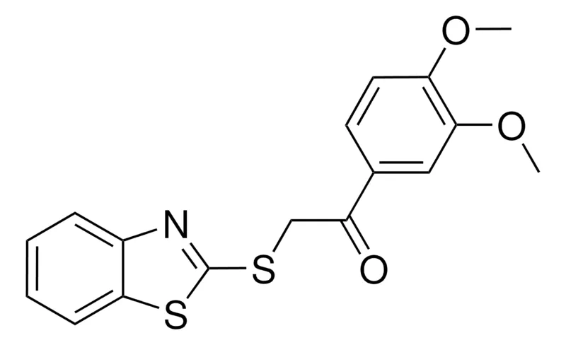 Sigma-Aldrich 2-(1,3-BENZOTHIAZOL-2-YLTHIO)-1-(3,4-DIMETHOXYPHENYL)ETHANONE,AldrichCPR