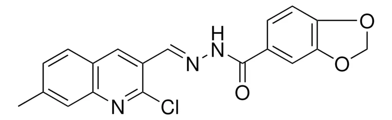 Sigma-Aldrich N'-((2-CHLORO-7-METHYL-3-QUINOLINYL)METHYLENE)-1,3-BENZODIOXOLE-5-CARBOHYDRAZIDE,AldrichCPR