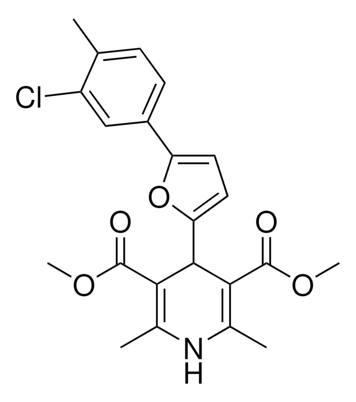 Sigma-Aldrich DIMETHYL 4-(5-(3-CHLORO-4-METHYLPHENYL)-2-FURYL)-2,6-DIMETHYL-1,4-DIHYDRO-3,5-PYRIDINEDICARBOXYLATE,AldrichCPR