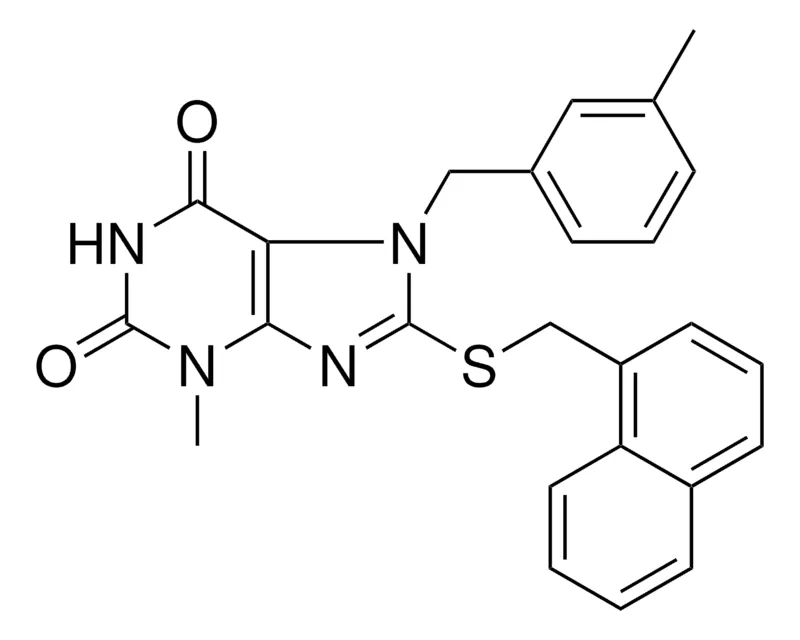 Sigma-Aldrich 3-ME-7-(3-METHYLBENZYL)-8-((1-NAPHTHYL-ME)THIO)-3,7-DIHYDRO-1H-PURINE-2,6-DIONE,AldrichCPR