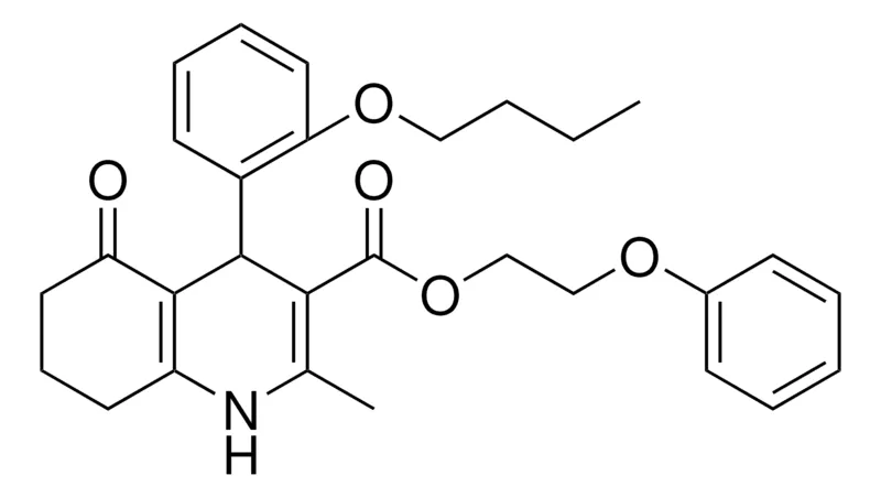Sigma-Aldrich 2-PHENOXYETHYL 4-(2-BUTOXYPHENYL)-2-METHYL-5-OXO-1,4,5,6,7,8-HEXAHYDRO-3-QUINOLINECARBOXYLATE,AldrichCPR