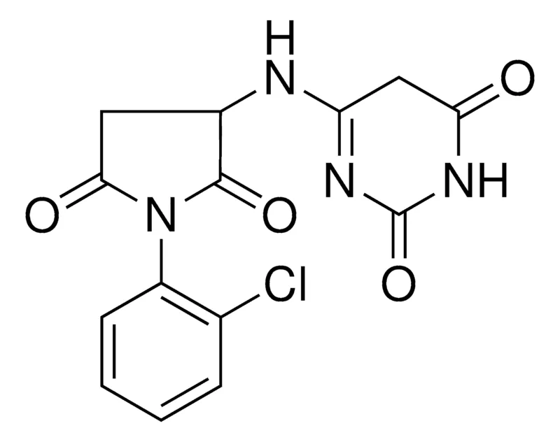 Sigma-Aldrich 6-((1-(2-CL-PHENYL)-2,5-DIOXO-3-PYRROLIDINYL)AMINO)-2,4(3H,5H)-PYRIMIDINEDIONE,AldrichCPR