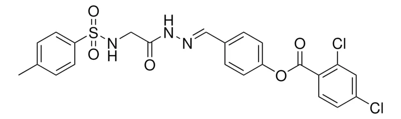 Sigma-Aldrich 4-(2-((((4-ME-PHENYL)SULFONYL)AMINO)AC)CARBOHYDRAZONOYL)PH 2,4-DICHLOROBENZOATE,AldrichCPR