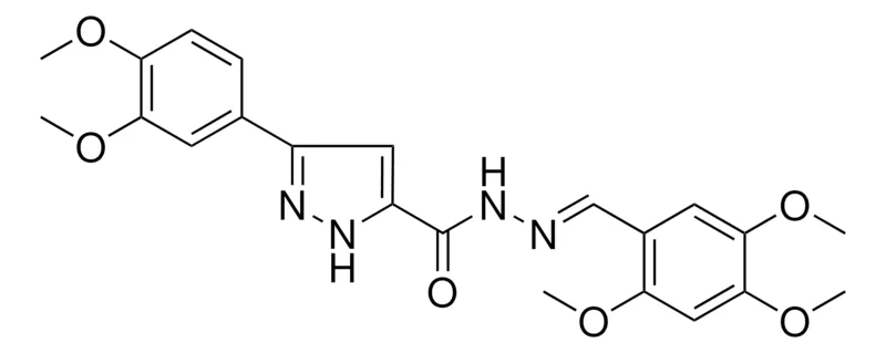 Sigma-Aldrich 5-(3,4-DI-MEO-PH)PYRAZOLE-3-CARBOXYLIC ACID (2,4,5-TRI-MEO-BENZYLIDENE)HYDRAZIDE,AldrichCPR