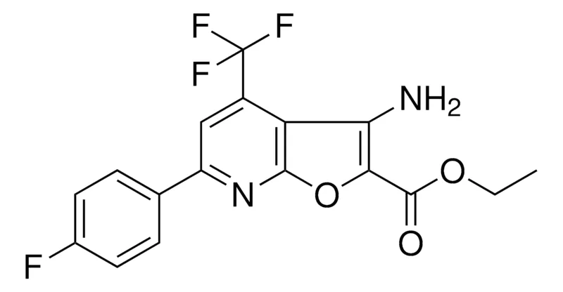 Sigma-Aldrich ET 3-AMINO-6-(4-F-PHENYL)-4-(TRIFLUOROMETHYL)FURO(2,3-B)PYRIDINE-2-CARBOXYLATE,AldrichCPR
