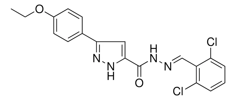 Sigma-Aldrich 5(4-ETHOXY-PH)-2H-PYRAZOLE-3-CARBOXYLIC ACID (2,6-DICHLORO-BENZYLIDENE)HYDRAZIDE,AldrichCPR