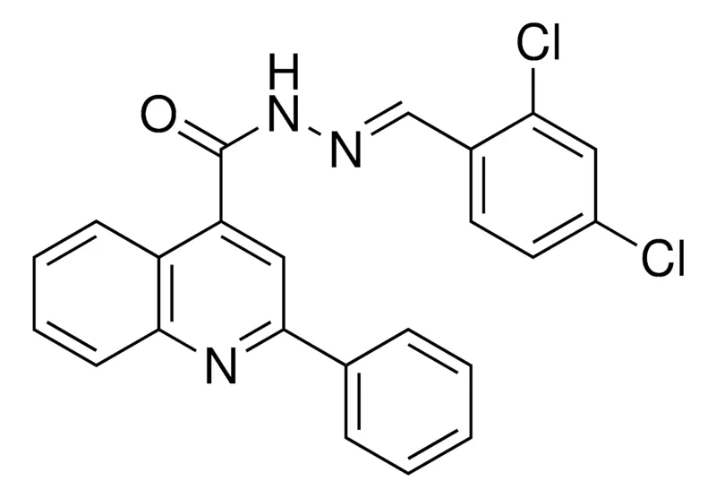 Sigma-Aldrich 2-PHENYL-QUINOLINE-4-CARBOXYLIC ACID (2,4-DICHLORO-BENZYLIDENE)-HYDRAZIDE，AldrichCPR