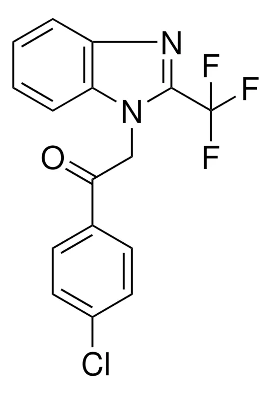 Sigma-Aldrich 1-(4-CHLORO-PHENYL)-2-(2-TRIFLUOROMETHYL-BENZOIMIDAZOL-1-YL)-ETHANONE,AldrichCPR