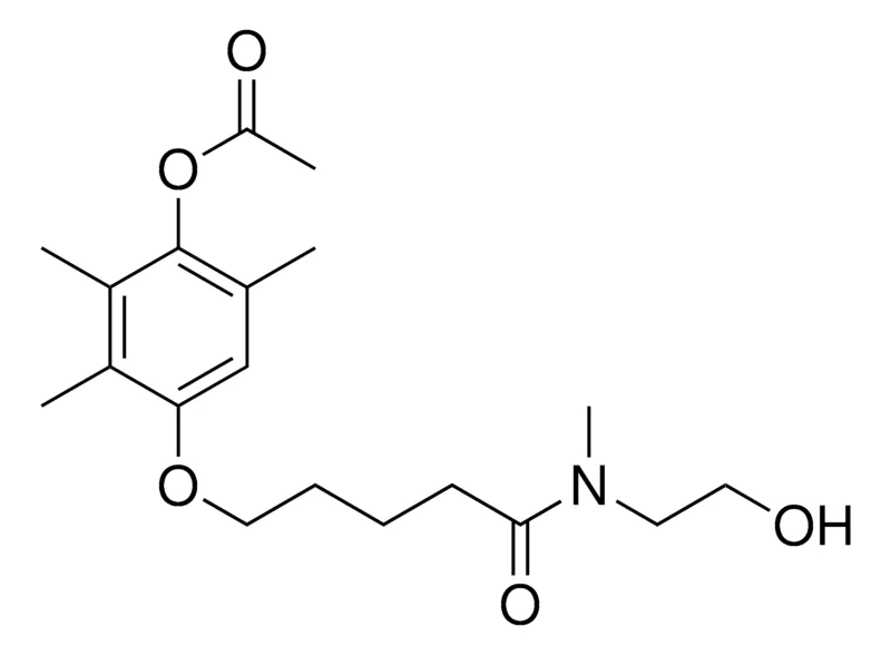 Sigma-Aldrich 4-((5-((2-HYDROXYETHYL)(ME)AMINO)-5-OXOPENTYL)OXY)-2,3,6-TRIMETHYLPHENYL ACETATE,AldrichCPR