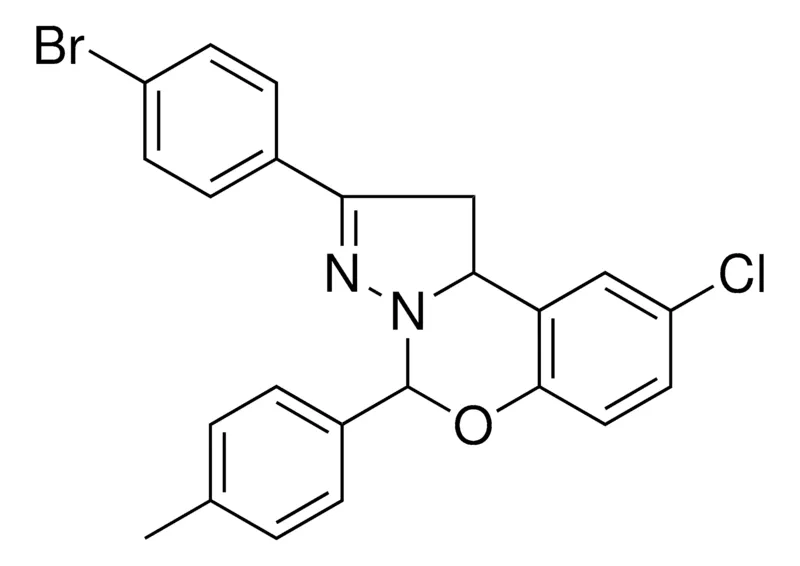 Sigma-Aldrich 2-(4-BR-PH)-8-CL-4-P-TOLYL-1,9B-2H-5-OXA-3,3A-DIAZA-CYCLOPENTA(A)NAPHTHALENE,AldrichCPR