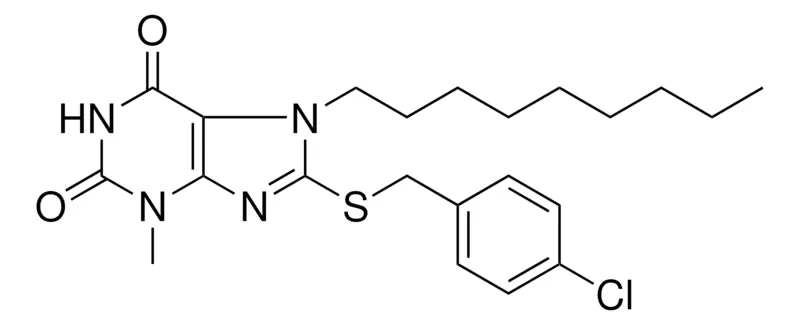 Sigma-Aldrich 8-(4-CHLORO-BENZYLSULFANYL)-3-METHYL-7-NONYL-3,7-DIHYDRO-PURINE-2,6-DIONE,AldrichCPR