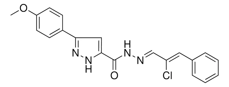 Sigma-Aldrich 5-(4-MEO-PH)-2H-PYRAZOLE-3-CARBOXYLIC ACID (2-CL-3-PHENYL-ALLYLIDENE)-HYDRAZIDE，AldrichCPR