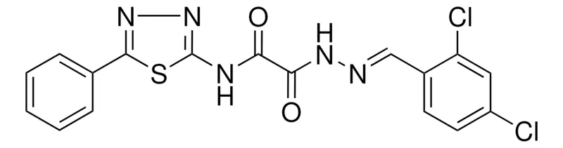 Sigma-Aldrich 2-[(2E)-2-(2,4-DICHLOROBENZYLIDENE)HYDRAZINO]-2-OXO-N-(5-PHENYL-1,3,4-THIADIAZOL-2-YL)ACETAMIDE，AldrichCPR