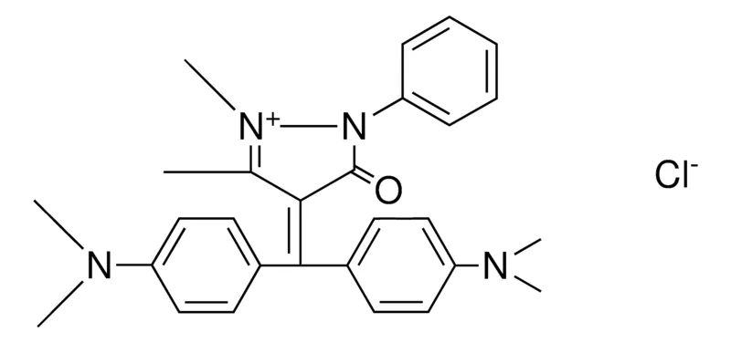 Sigma-Aldrich 4-(BIS-(4-DIMETHYLAMINO-PH)-METHYLENE)-1,5-DIMETHYL-3-OXO-2-PH-PYRAZOL-1-IUM, CL,AldrichCPR