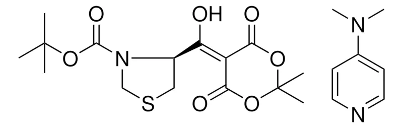 Sigma-Aldrich N-BOC-THIAZOLIDINE-CARBOXYLIC ACID - MELDRUM'S ACID ADDUCT, DMAP SALT,AldrichCPR