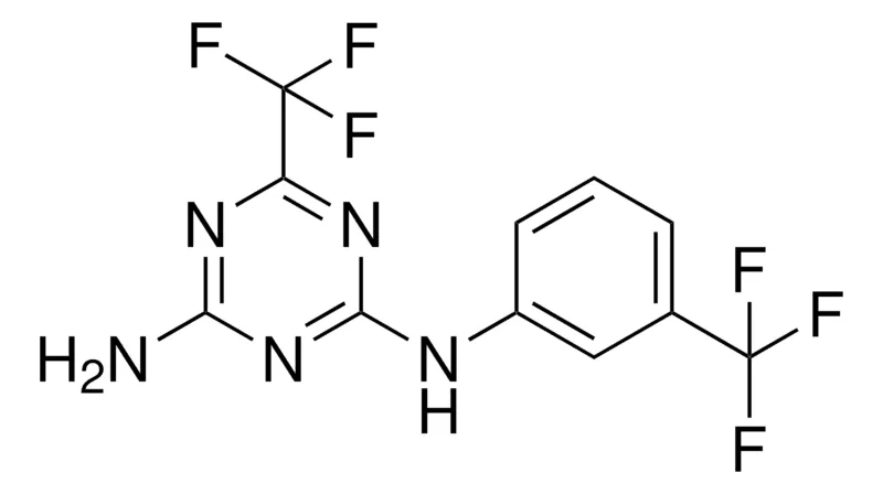 Sigma-Aldrich 6-TRIFLUOROMETHYL-N-(3-TRIFLUOROMETHYL-PHENYL)-(1,3,5)TRIAZINE-2,4-DIAMINE,AldrichCPR