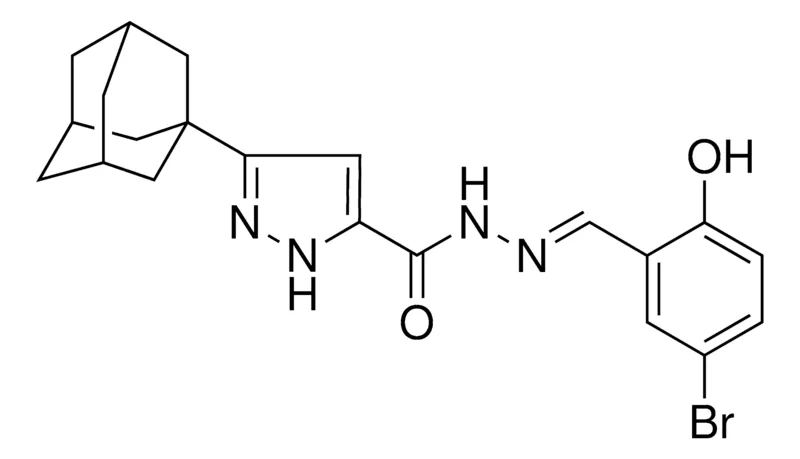 Sigma-Aldrich 5-ADAMANTAN-1-YL-2H-PYRAZOLE-3-CARBOXYLIC ACID (5-BR-2-HO-BENZYLIDENE)-HYDRAZIDE，AldrichCPR